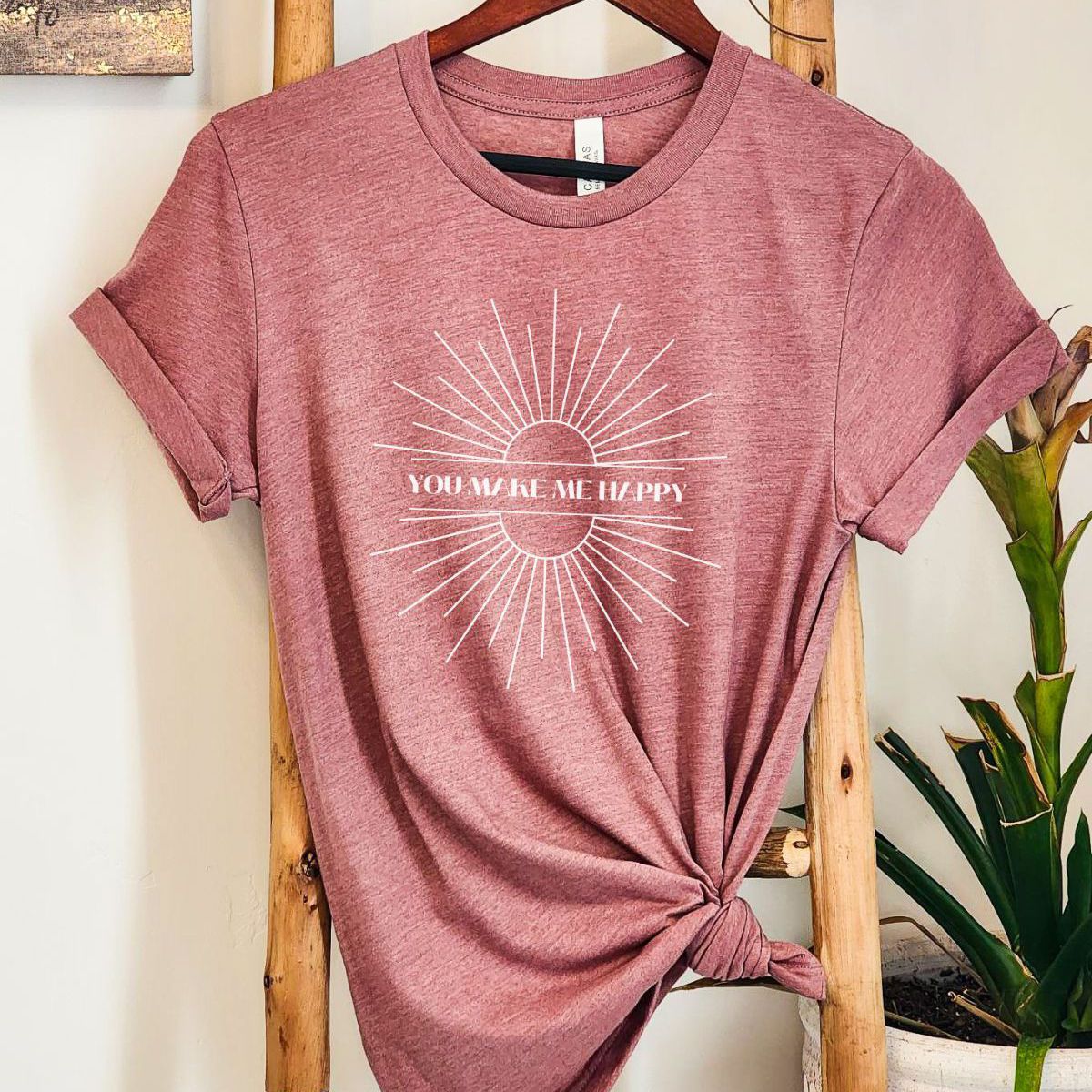 You Make Me Happy Womens T-Shirt Summer
