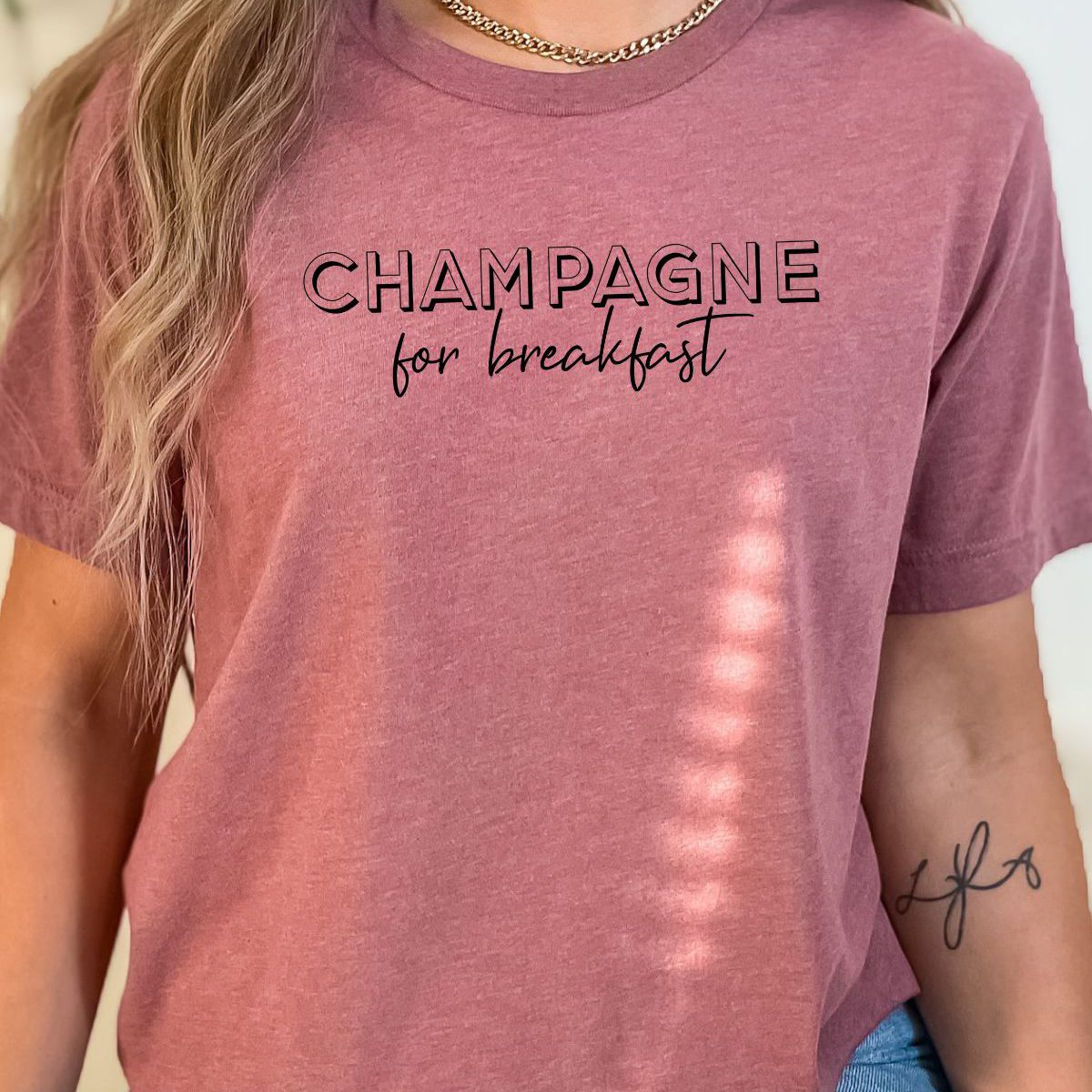 Champagne Breakfast Womens Tee Casual