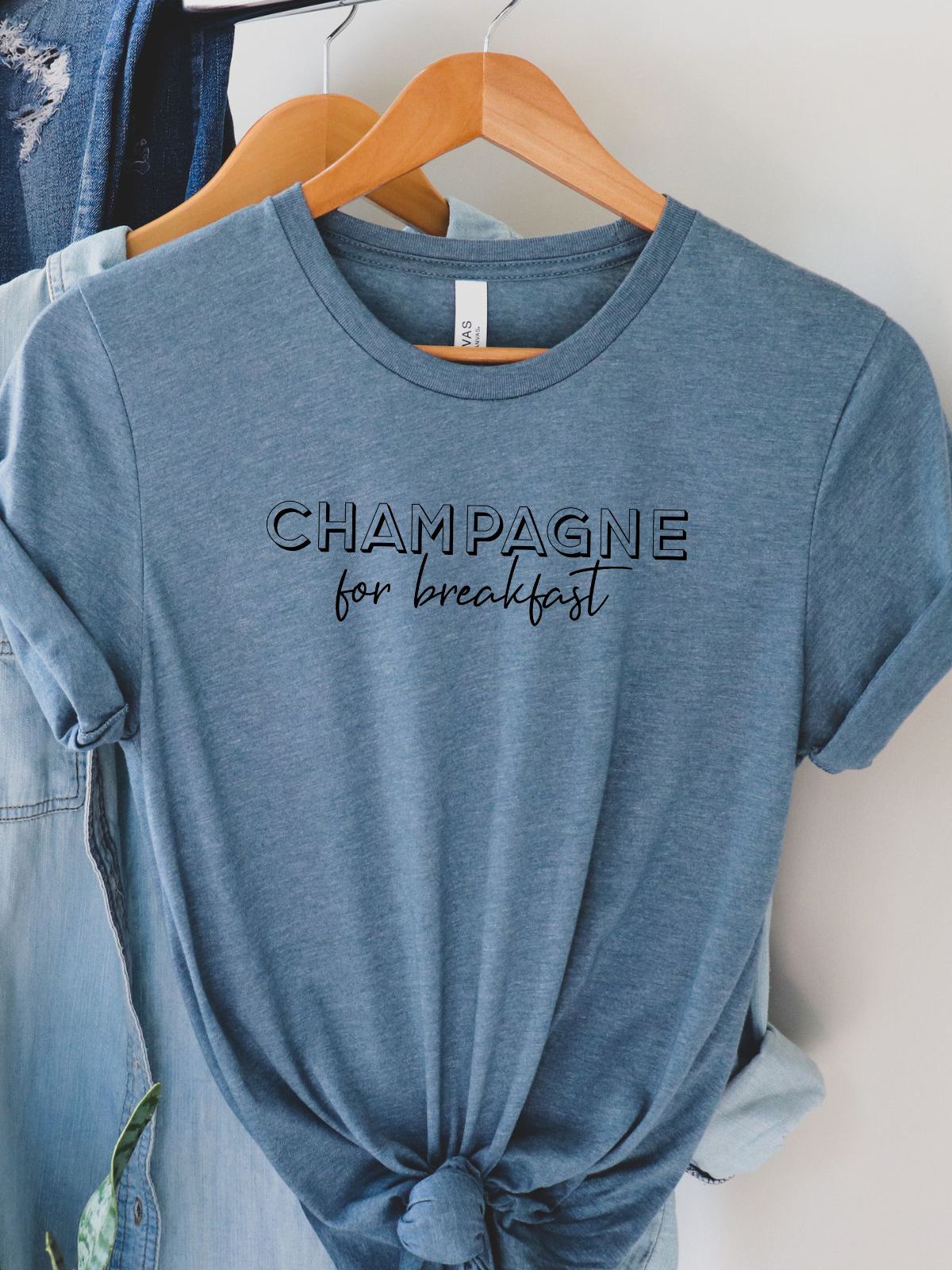 Champagne Breakfast Womens Tee Casual