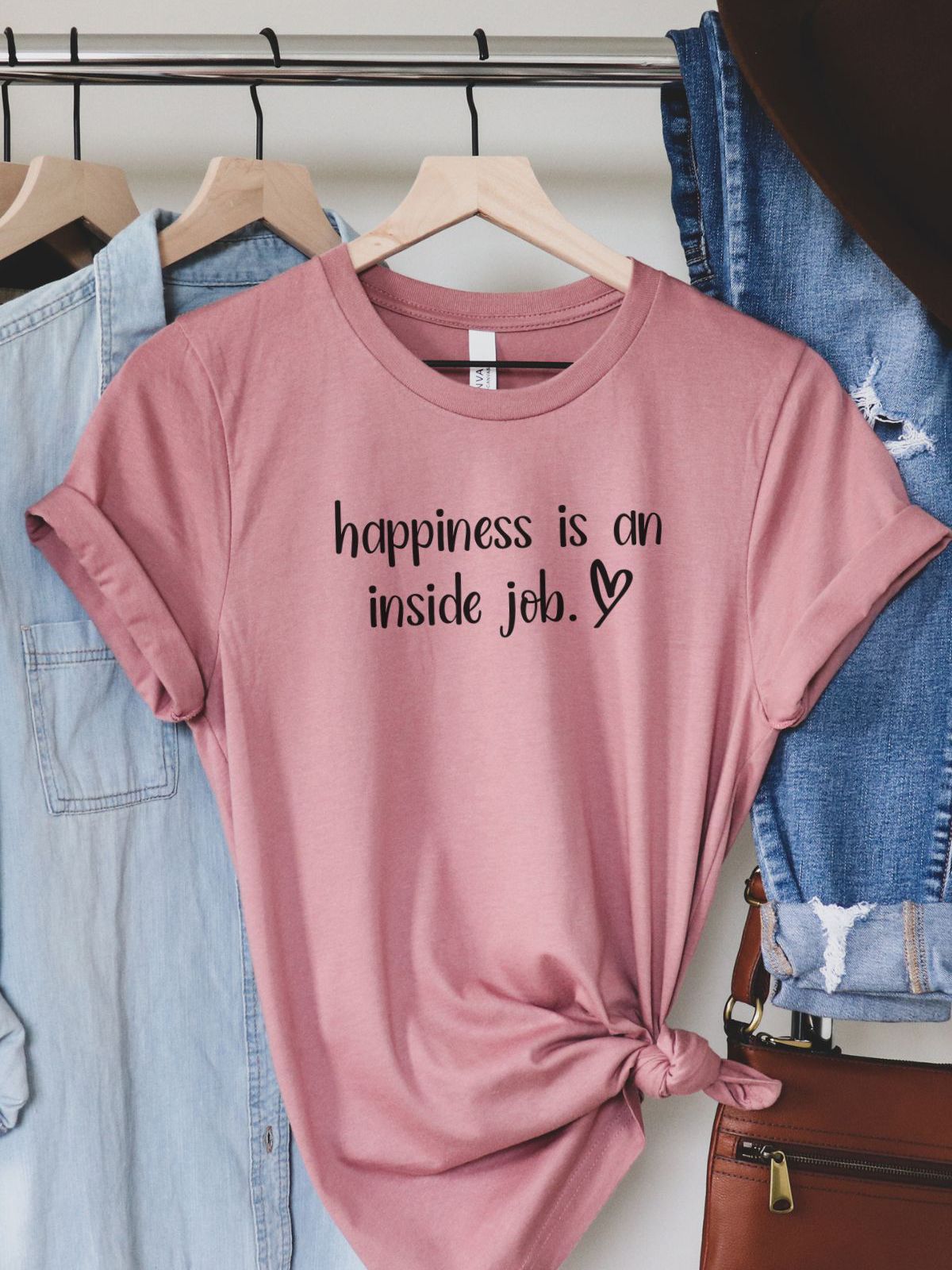 Happiness Inside Job Women's Tee Casual