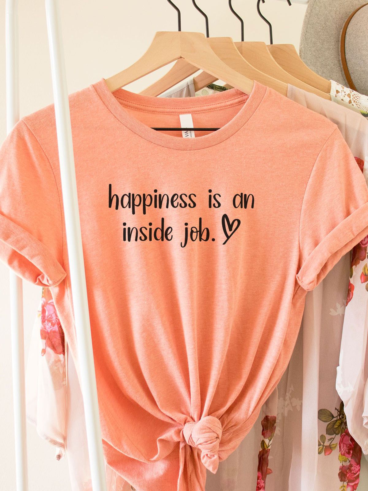 Happiness Inside Job Women's Tee Casual