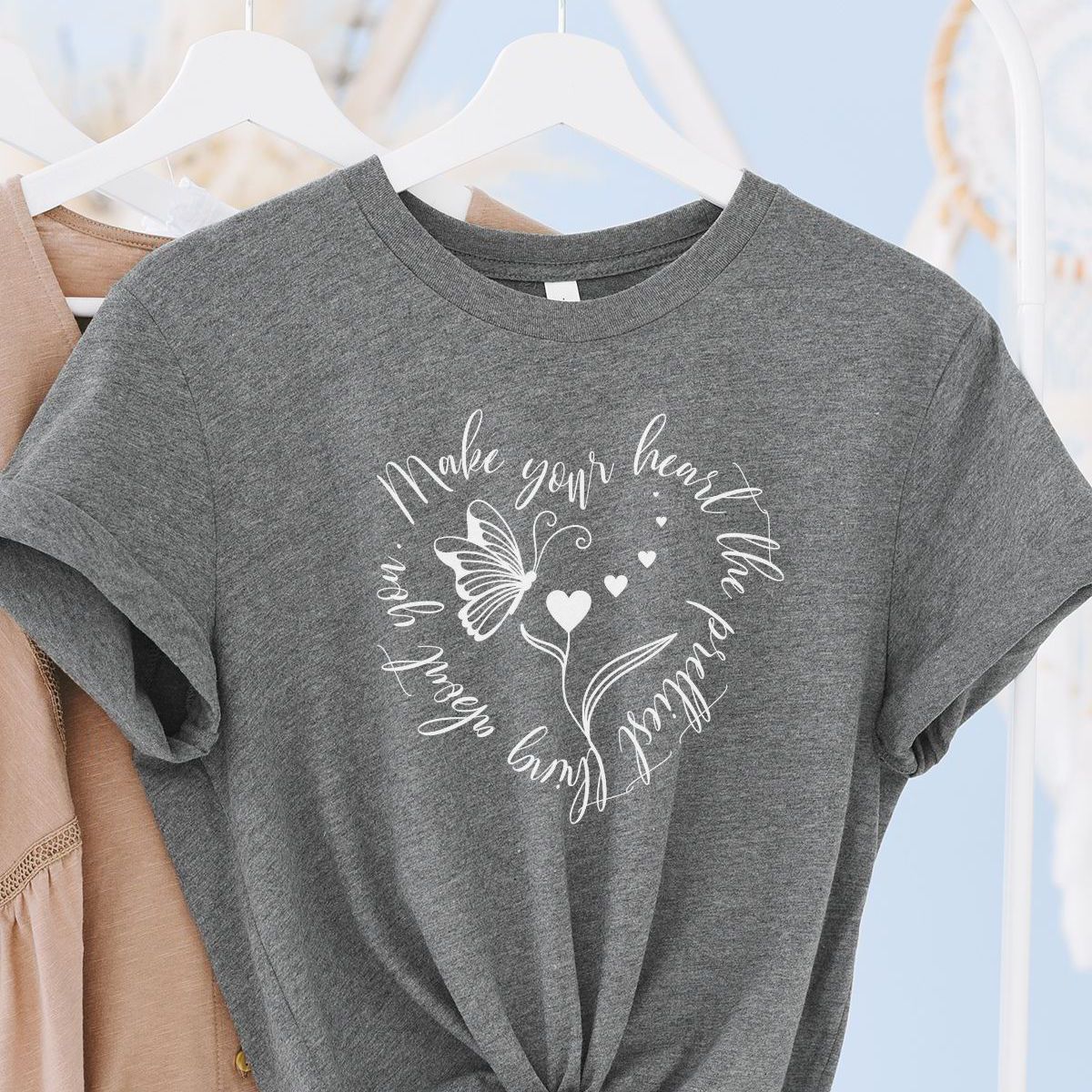 Heart Graphic Women's T-Shirt Spring