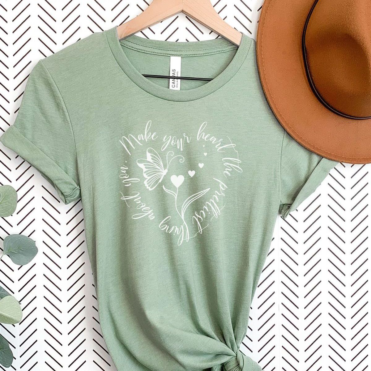 Heart Graphic Women's T-Shirt Spring