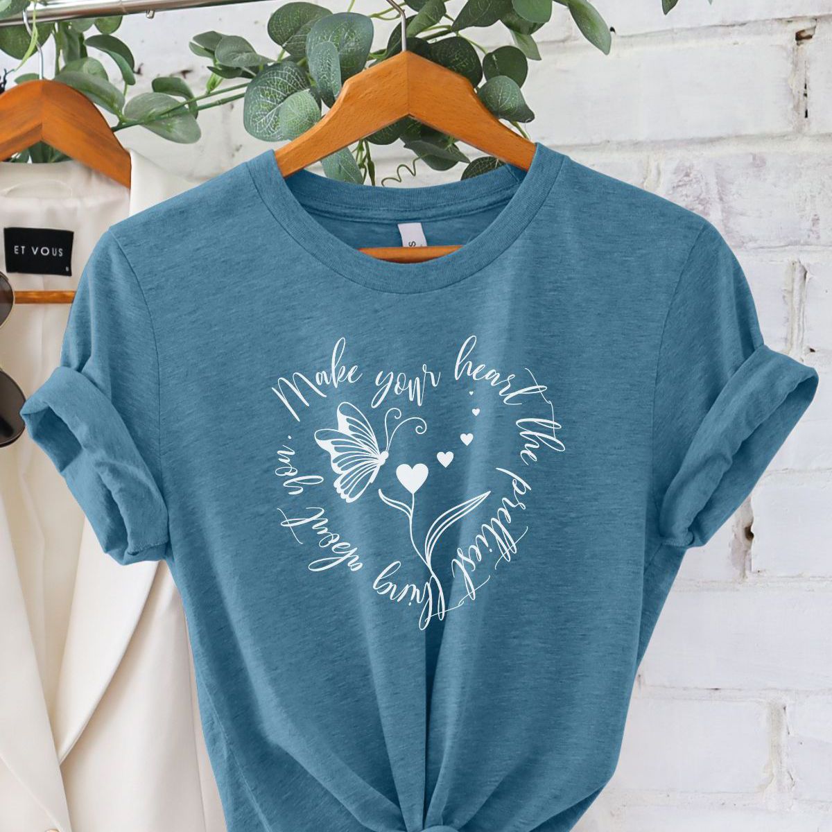 Heart Graphic Women's T-Shirt Spring