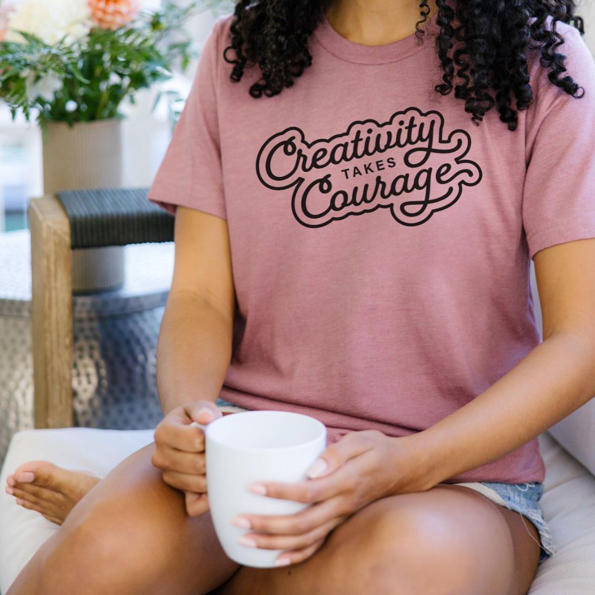 Inspirational Graphic Crewneck Tee