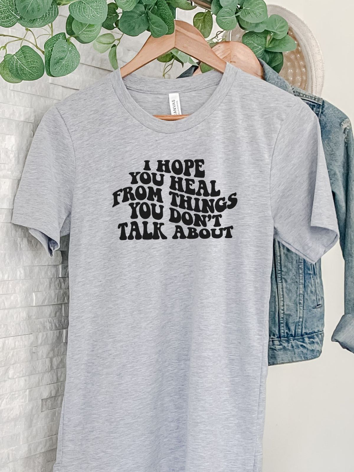 Healing Message Unisex T-Shirt Casual