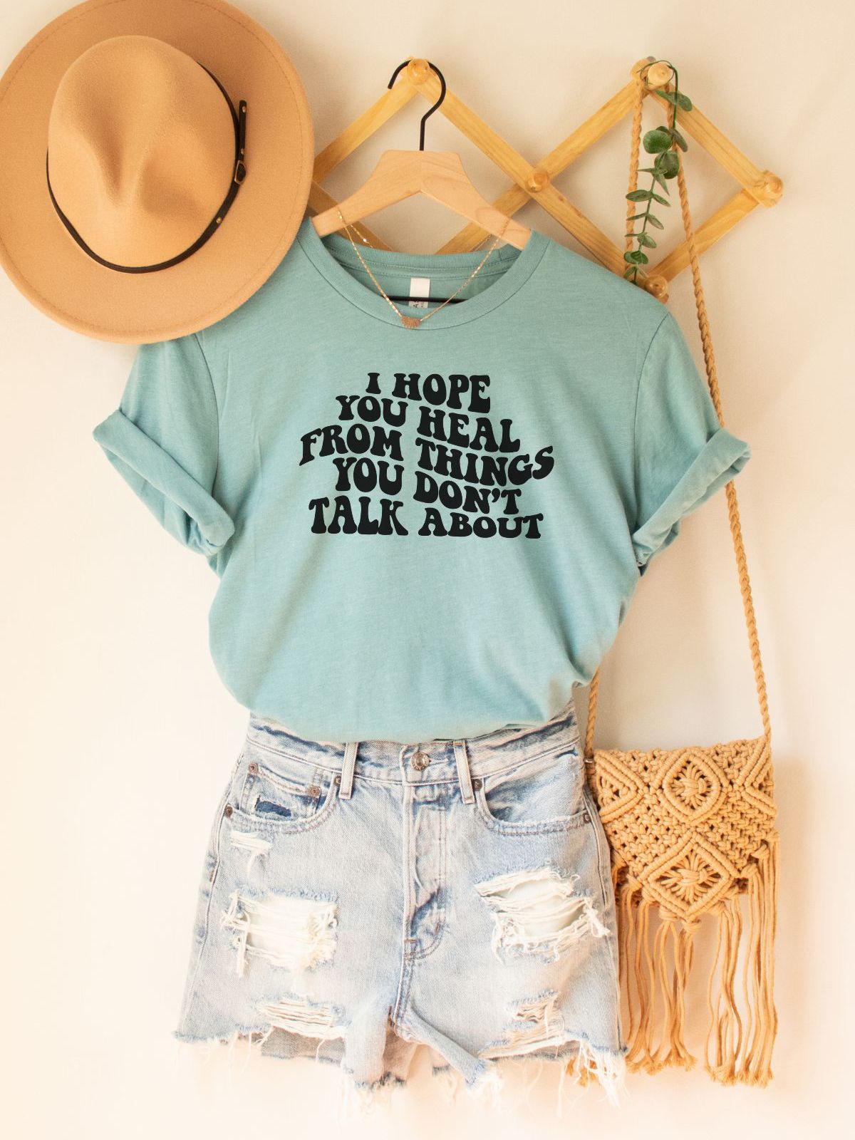 Healing Message Unisex T-Shirt Casual