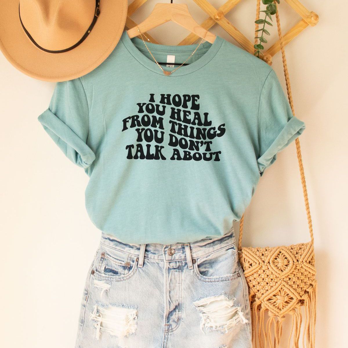 Healing Message Unisex T-Shirt Casual