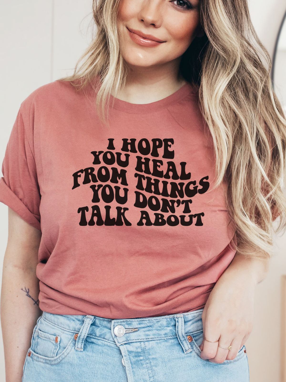 Healing Message Unisex T-Shirt Casual