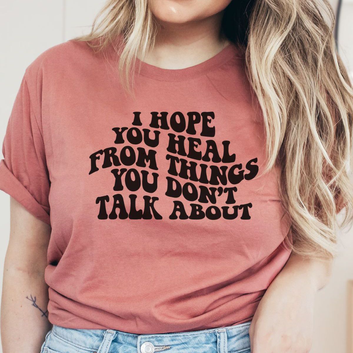 Healing Message Unisex T-Shirt Casual