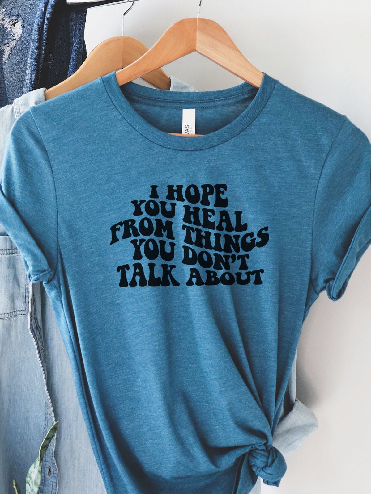 Healing Message Unisex T-Shirt Casual
