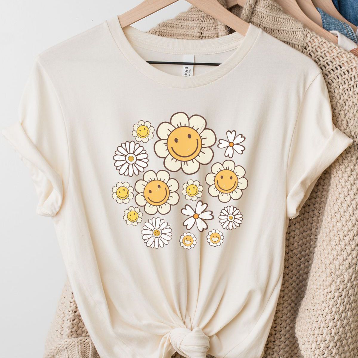 Smiley Daisy Women's T-Shirt Spring