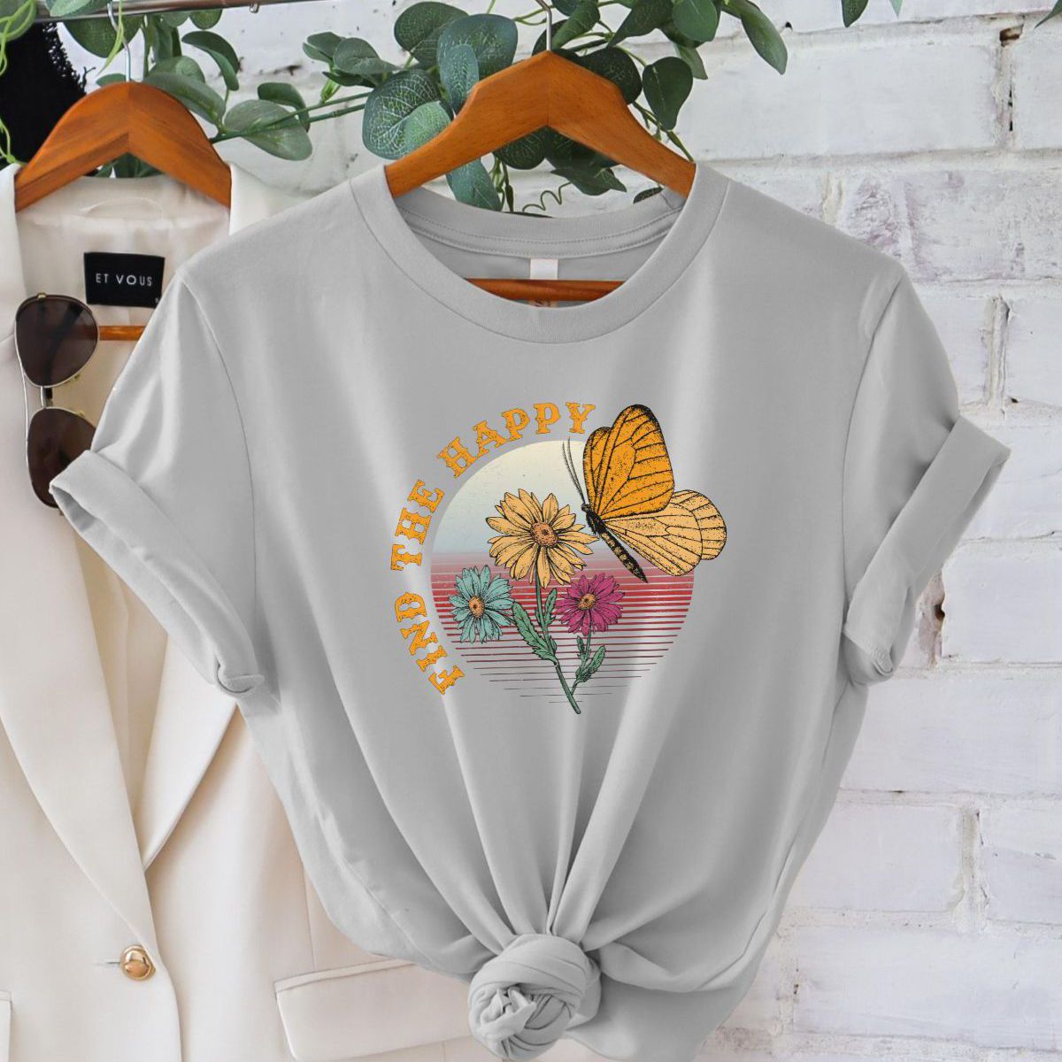 Find The Happy Womens T-Shirt Spring