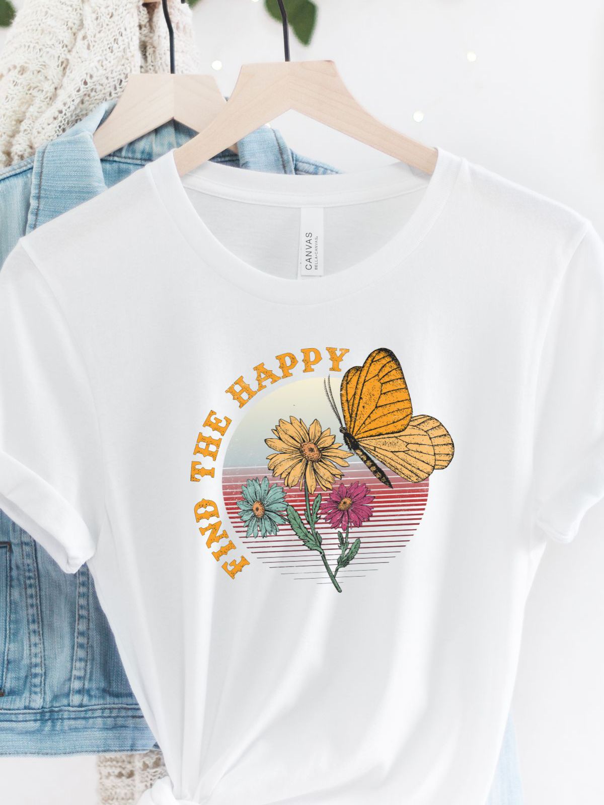 Find The Happy Womens T-Shirt Spring