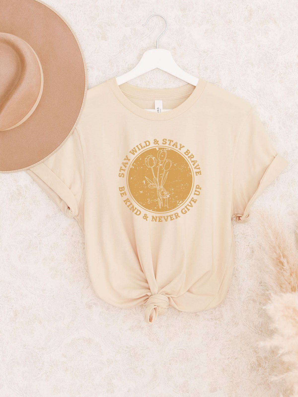 Stay Wild Womens T-Shirt Inspirational Spring