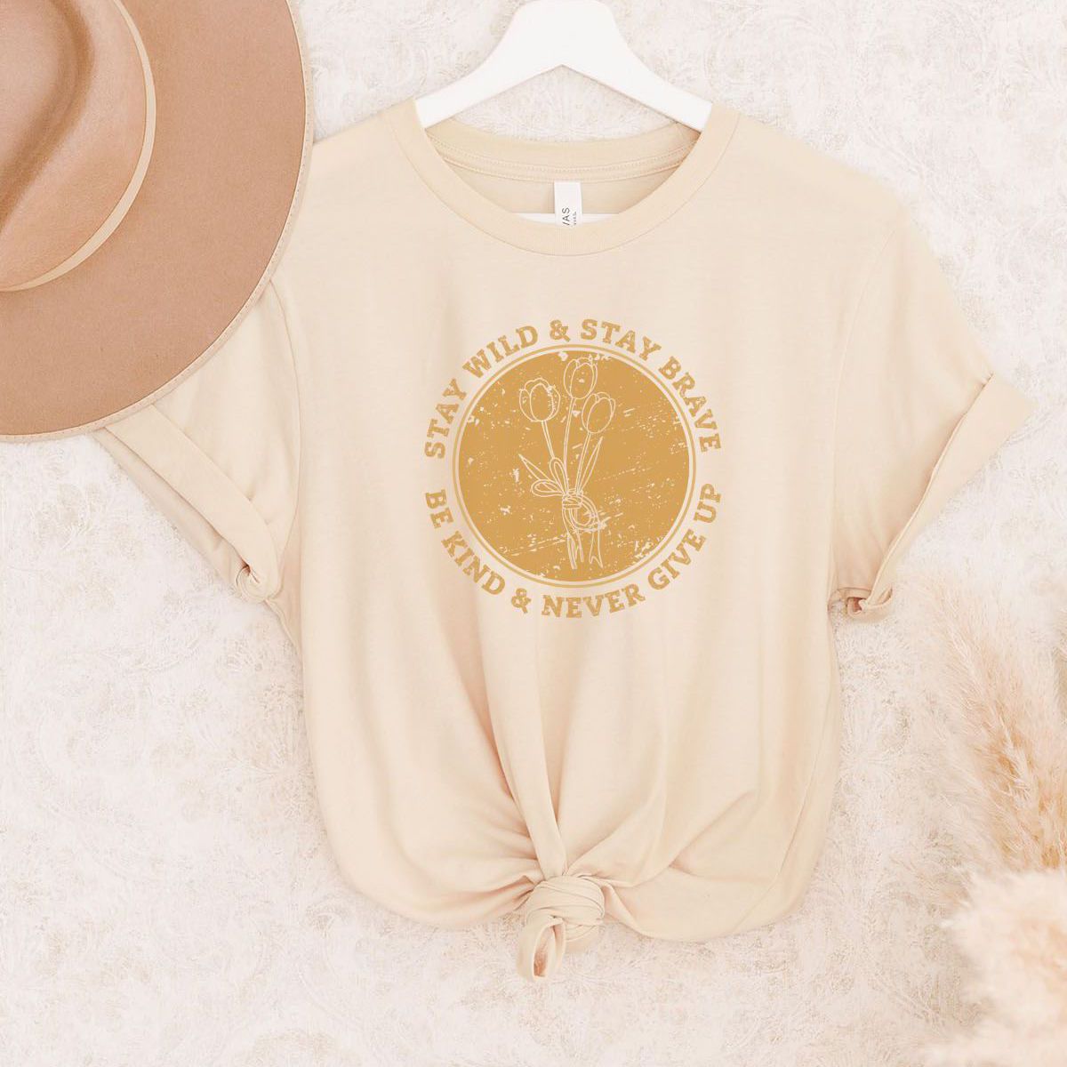 Stay Wild Womens T-Shirt Inspirational Spring