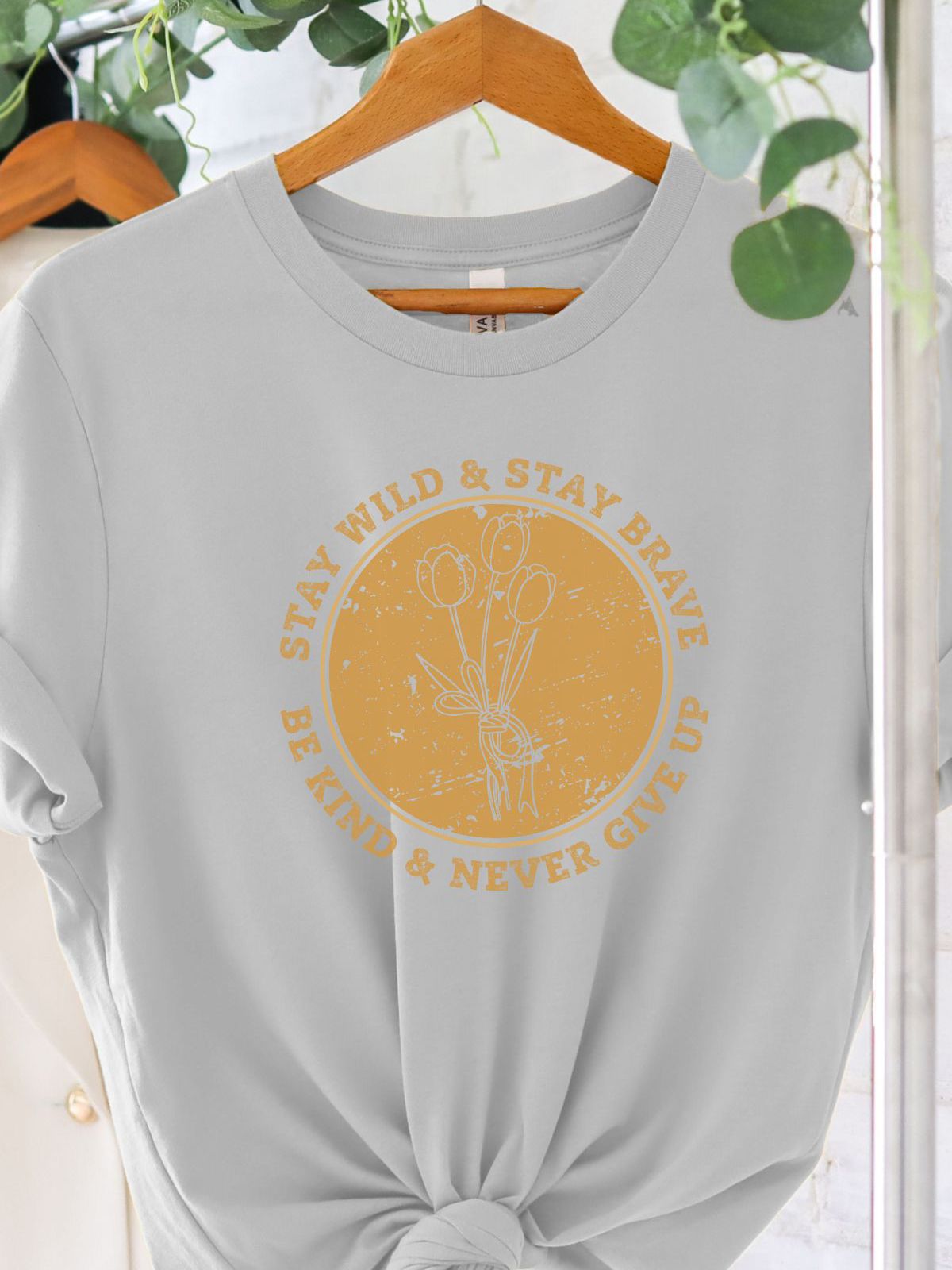 Stay Wild Womens T-Shirt Inspirational Spring