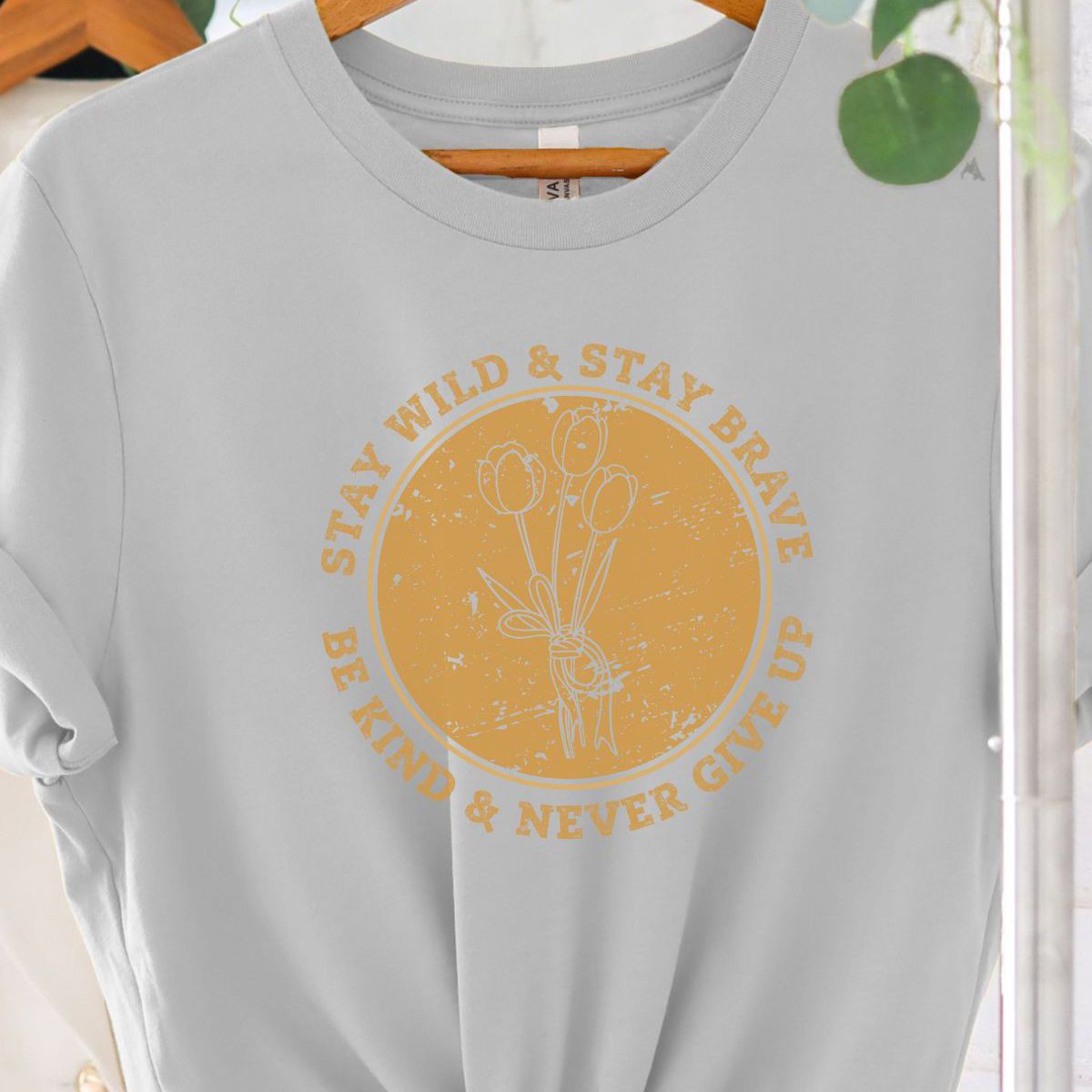 Stay Wild Womens T-Shirt Inspirational Spring