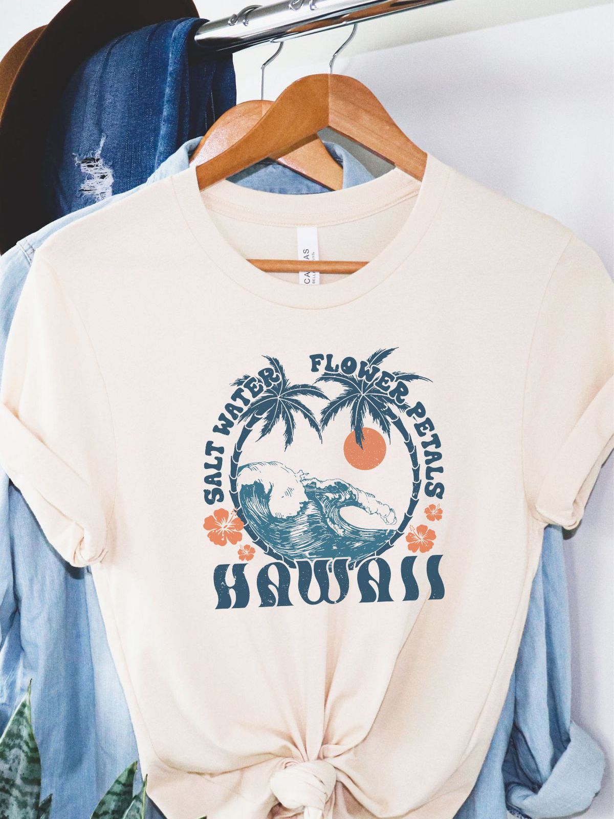 Hawaii Women White Tee Summer