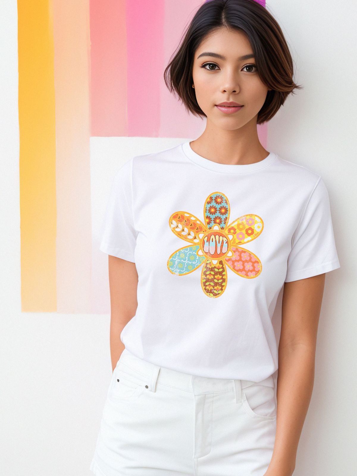 Flower Design Women's T-Shirt
