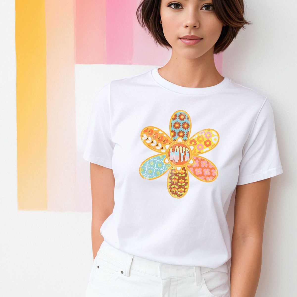 Flower Design Women's T-Shirt