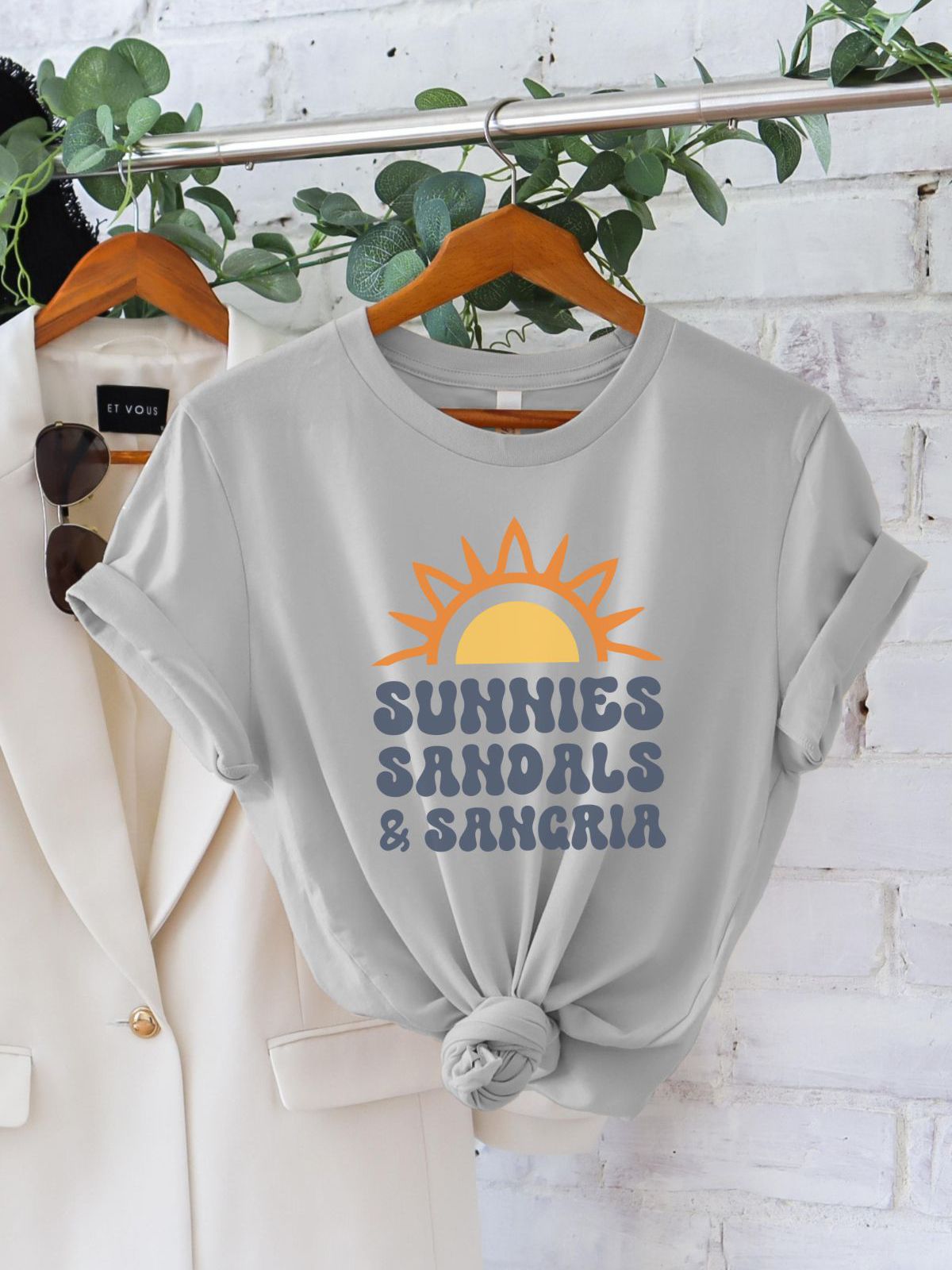Sunnies Sandals Sangria Women's Tee Summer