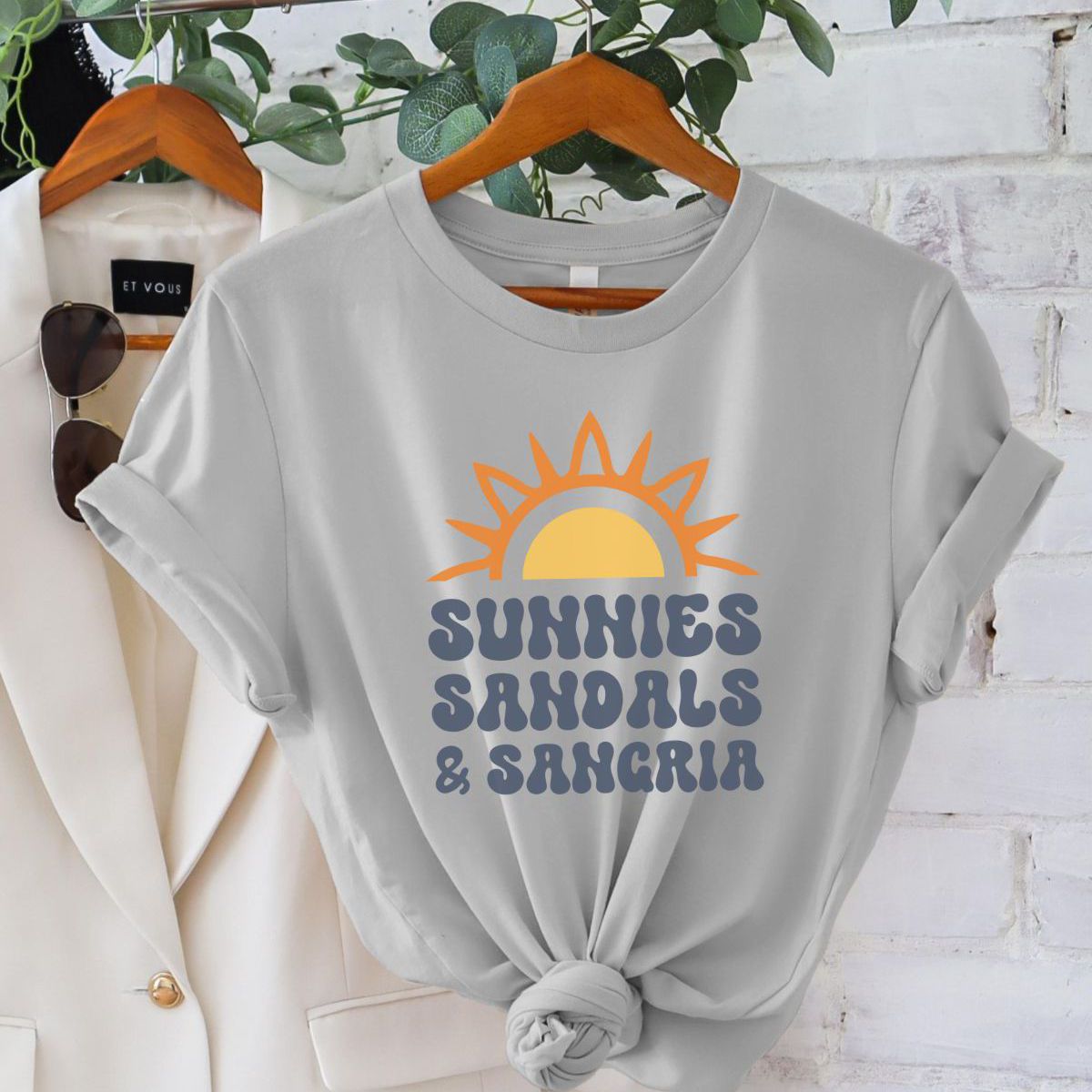 Sunnies Sandals Sangria Women's Tee Summer