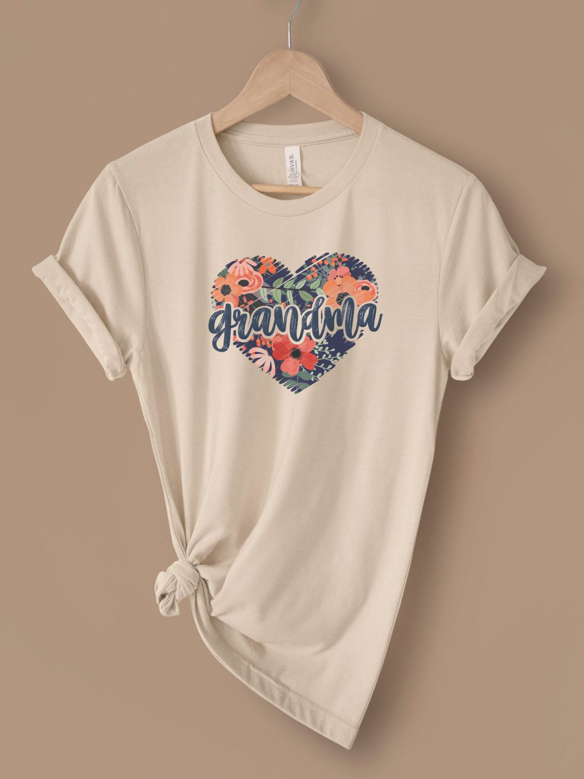Floral Heart Grandma Tee