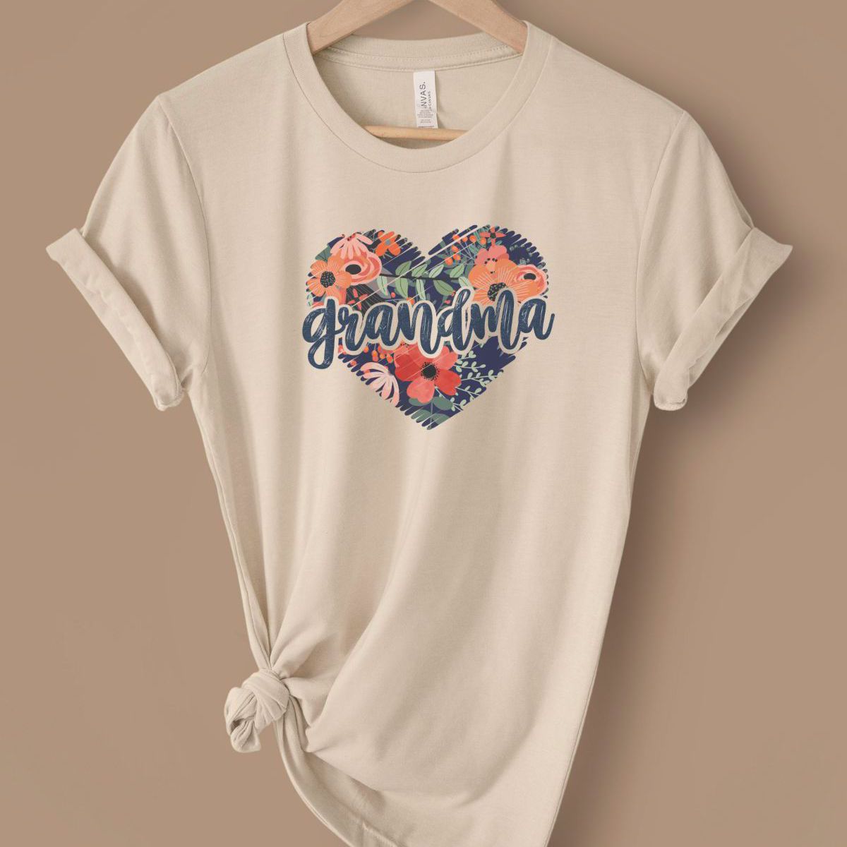 Floral Heart Grandma Tee