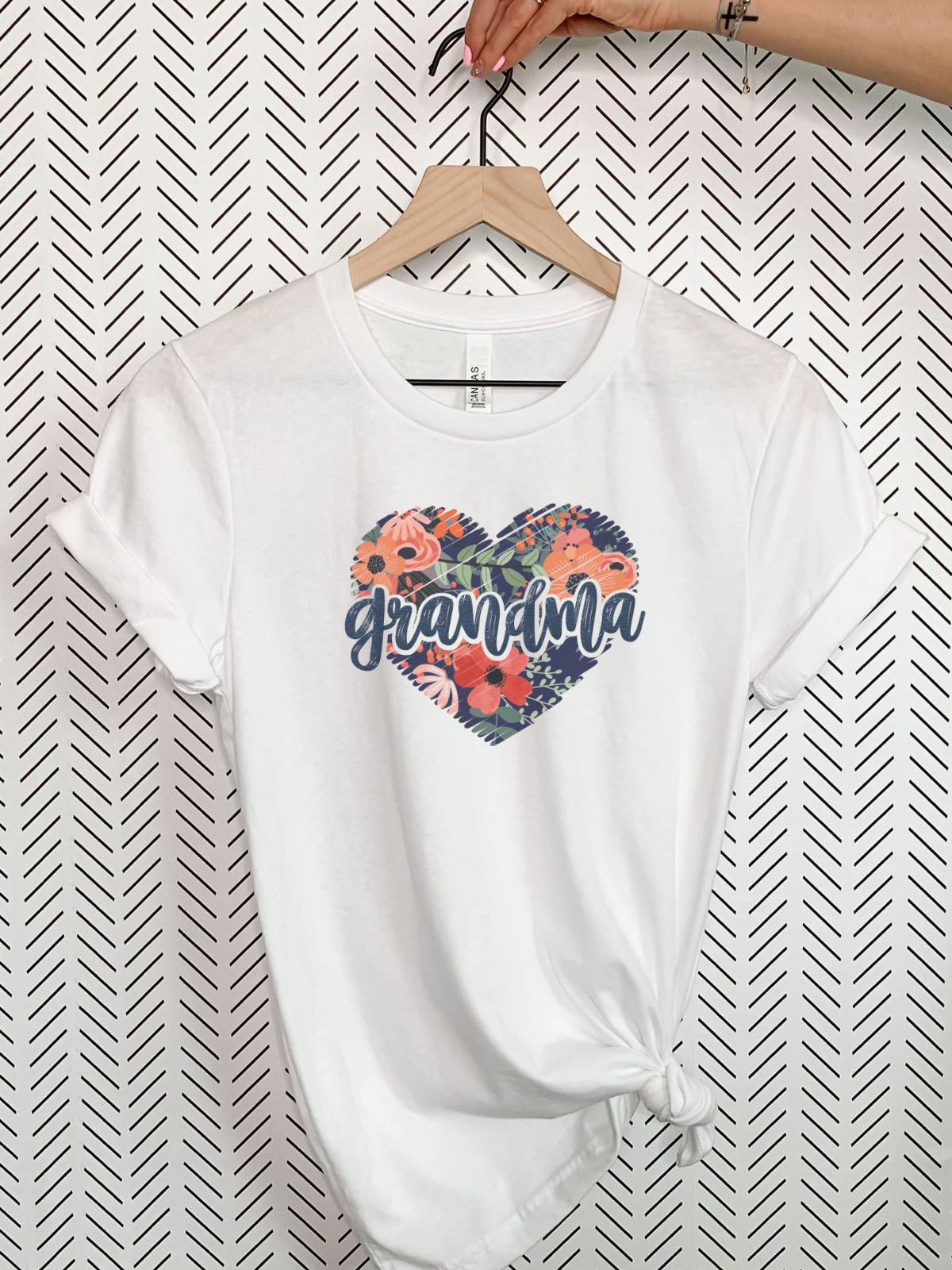 Floral Heart Grandma Tee