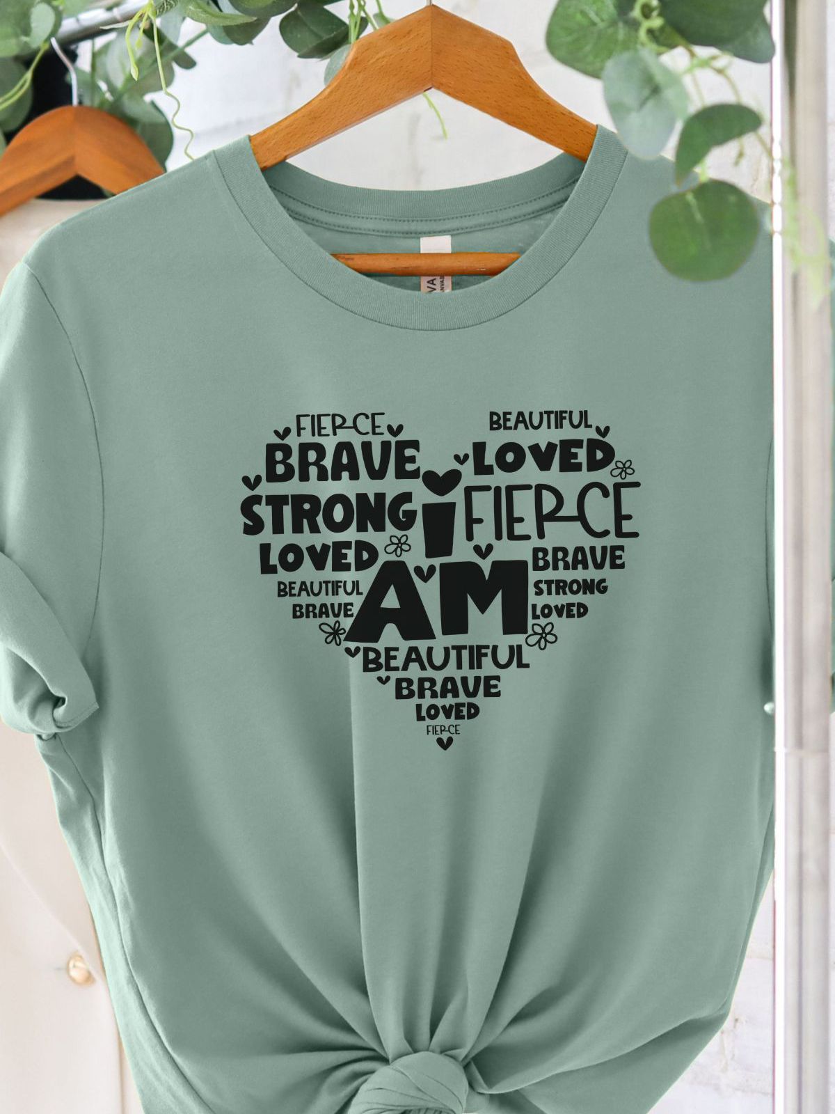 Inspirational Women Shirt Heart Design
