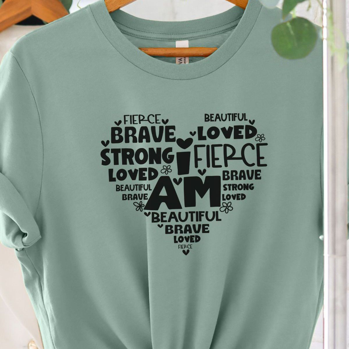 Inspirational Women Shirt Heart Design