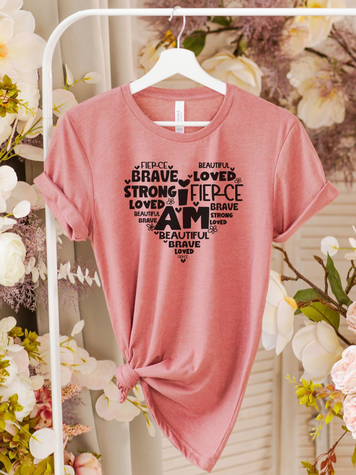 Inspirational Women Shirt Heart Design