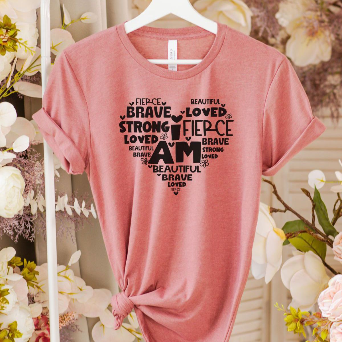 Inspirational Women Shirt Heart Design