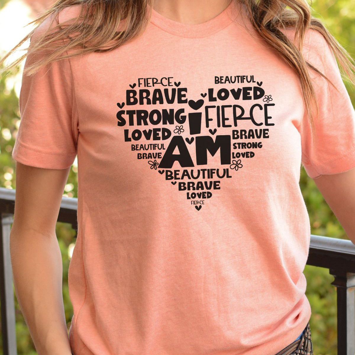 Inspirational Women Shirt Heart Design