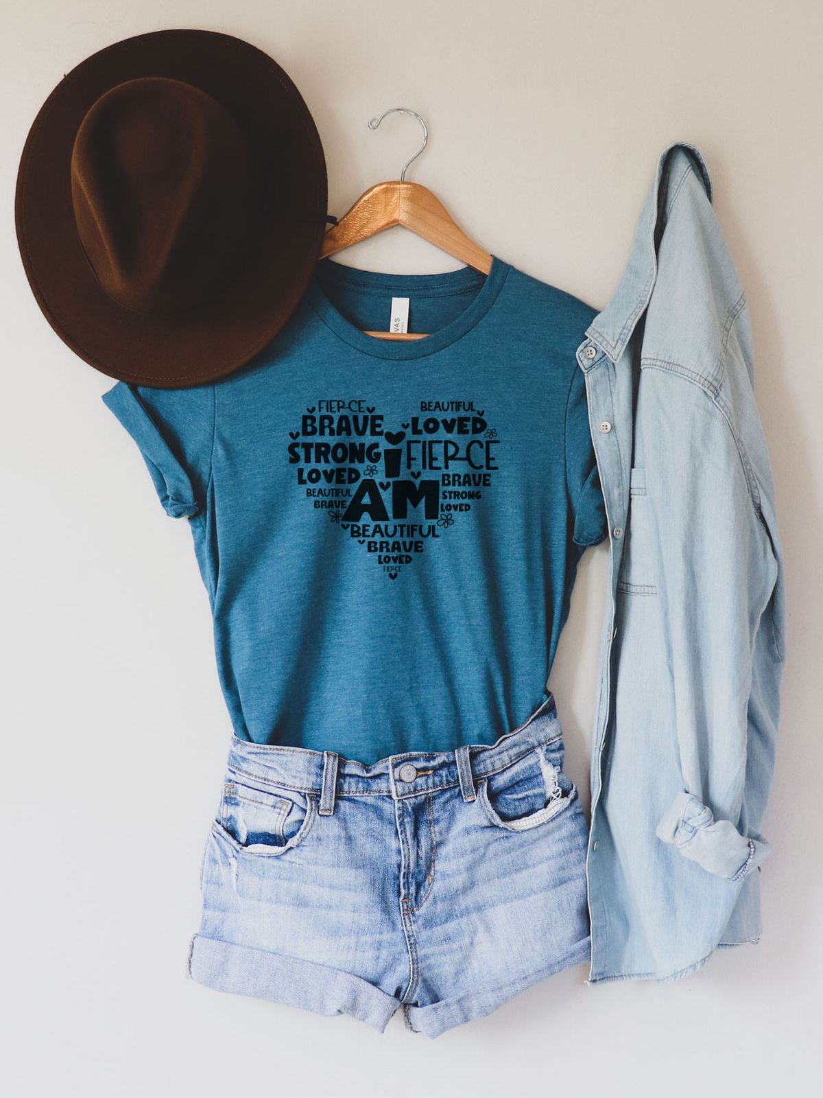 Inspirational Women Shirt Heart Design