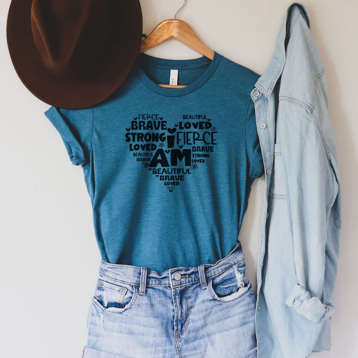 Inspirational Women Shirt Heart Design