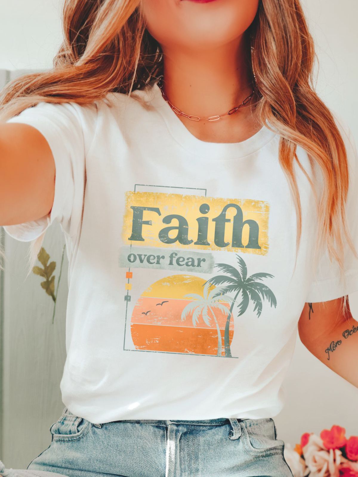 Faith Over Fear Women's T-Shirt Summer