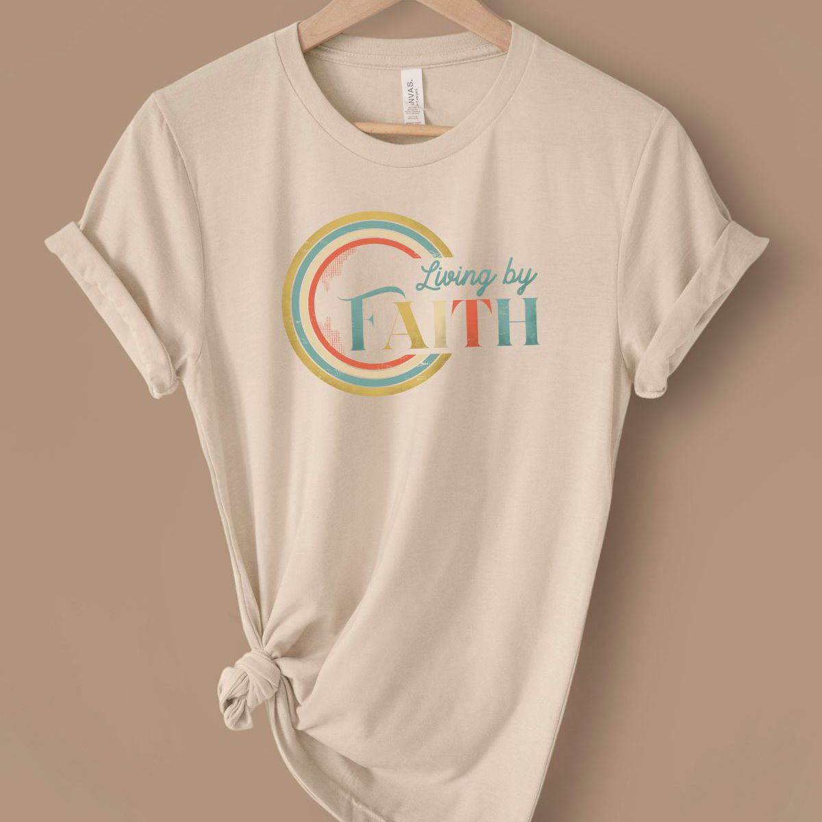 Living by Faith Women's T-Shirt Inspirational