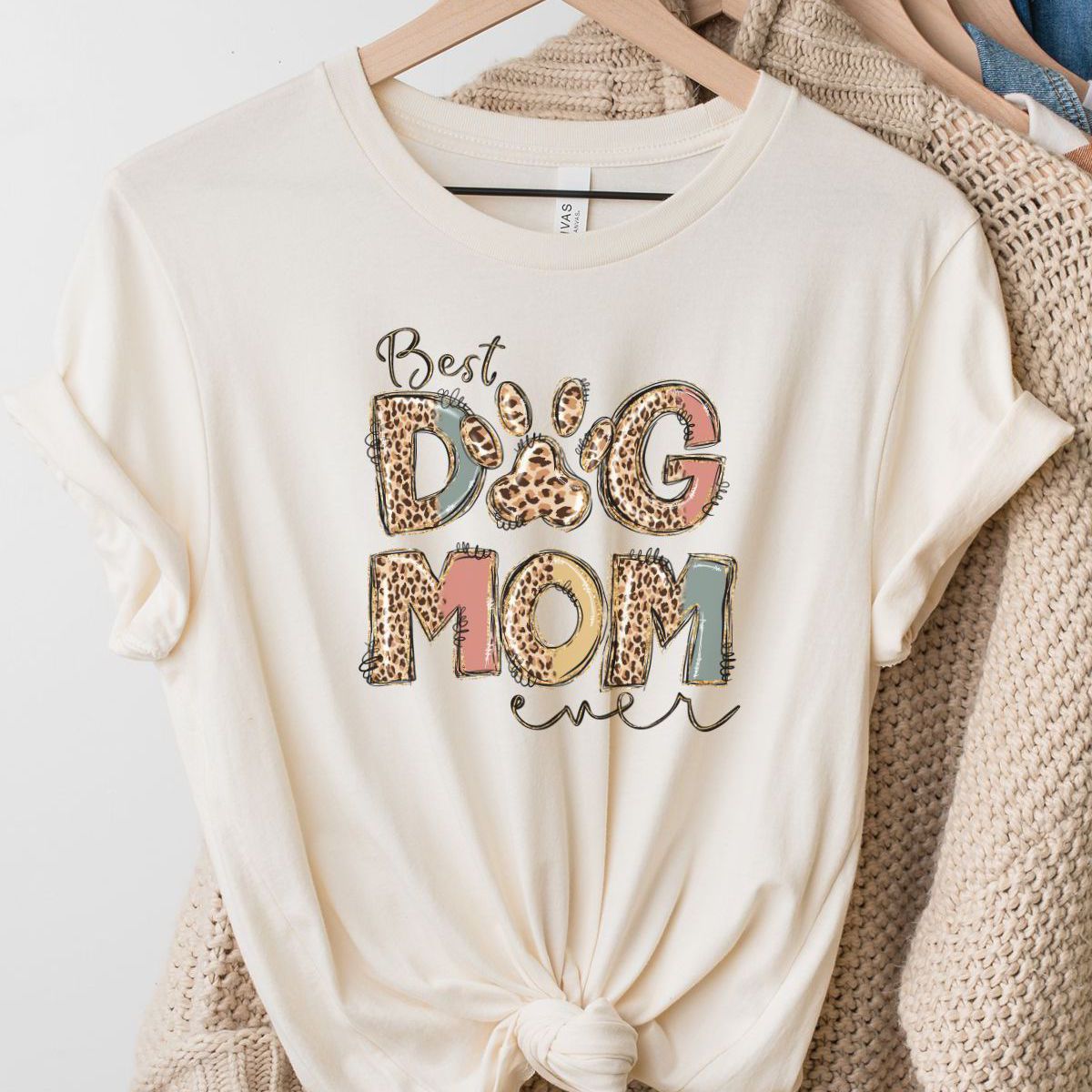 Best Dog Mom Women's T-Shirt Casual