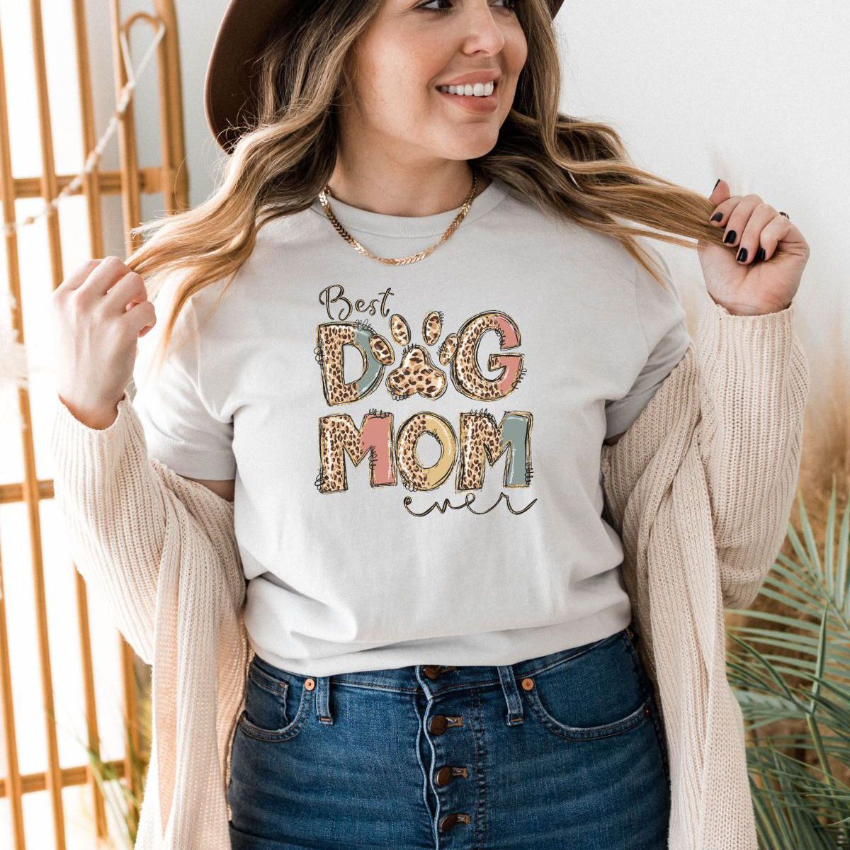 Best Dog Mom Women's T-Shirt Casual