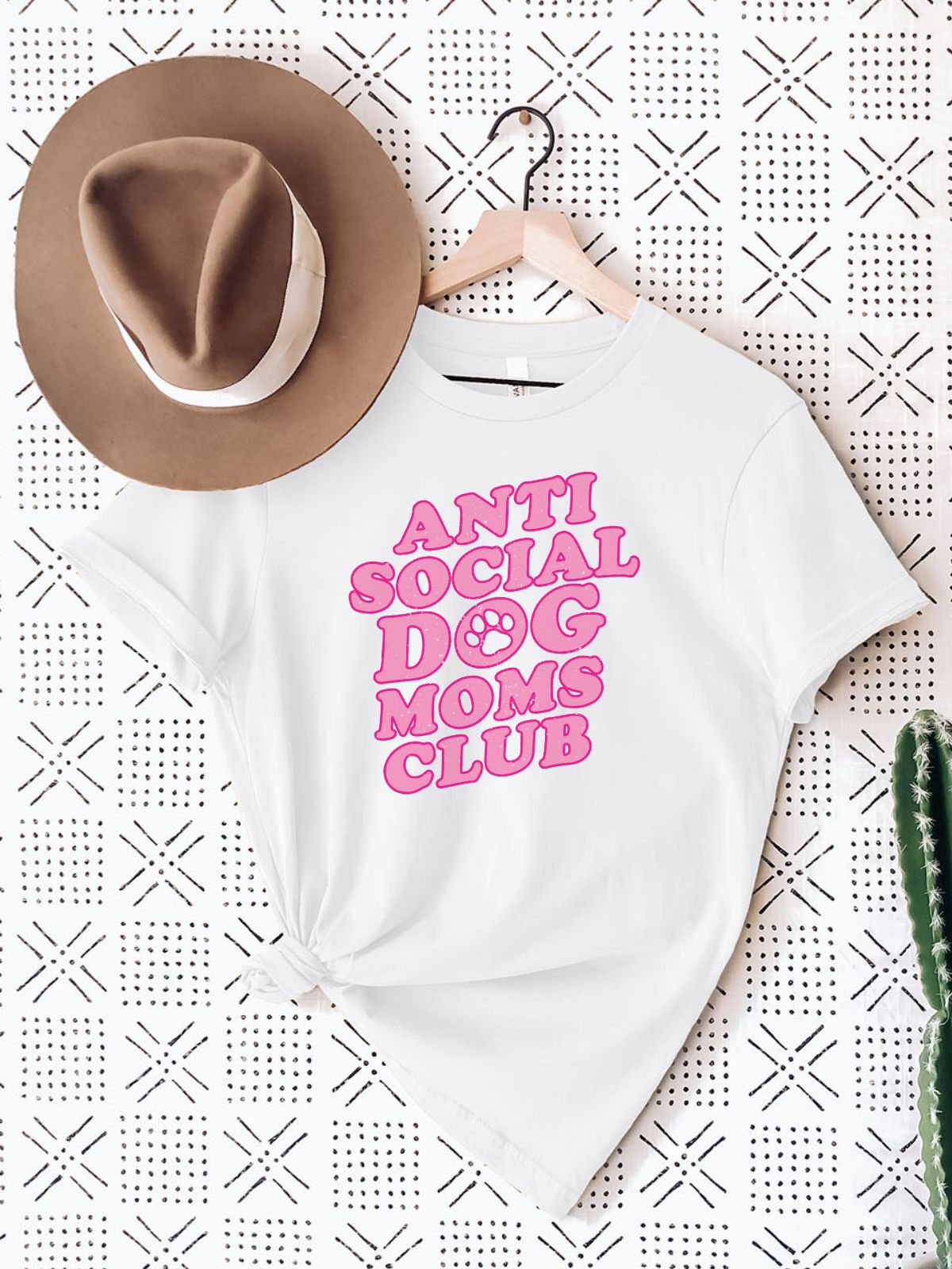 Anti Social Dog Moms Club Women T-Shirt