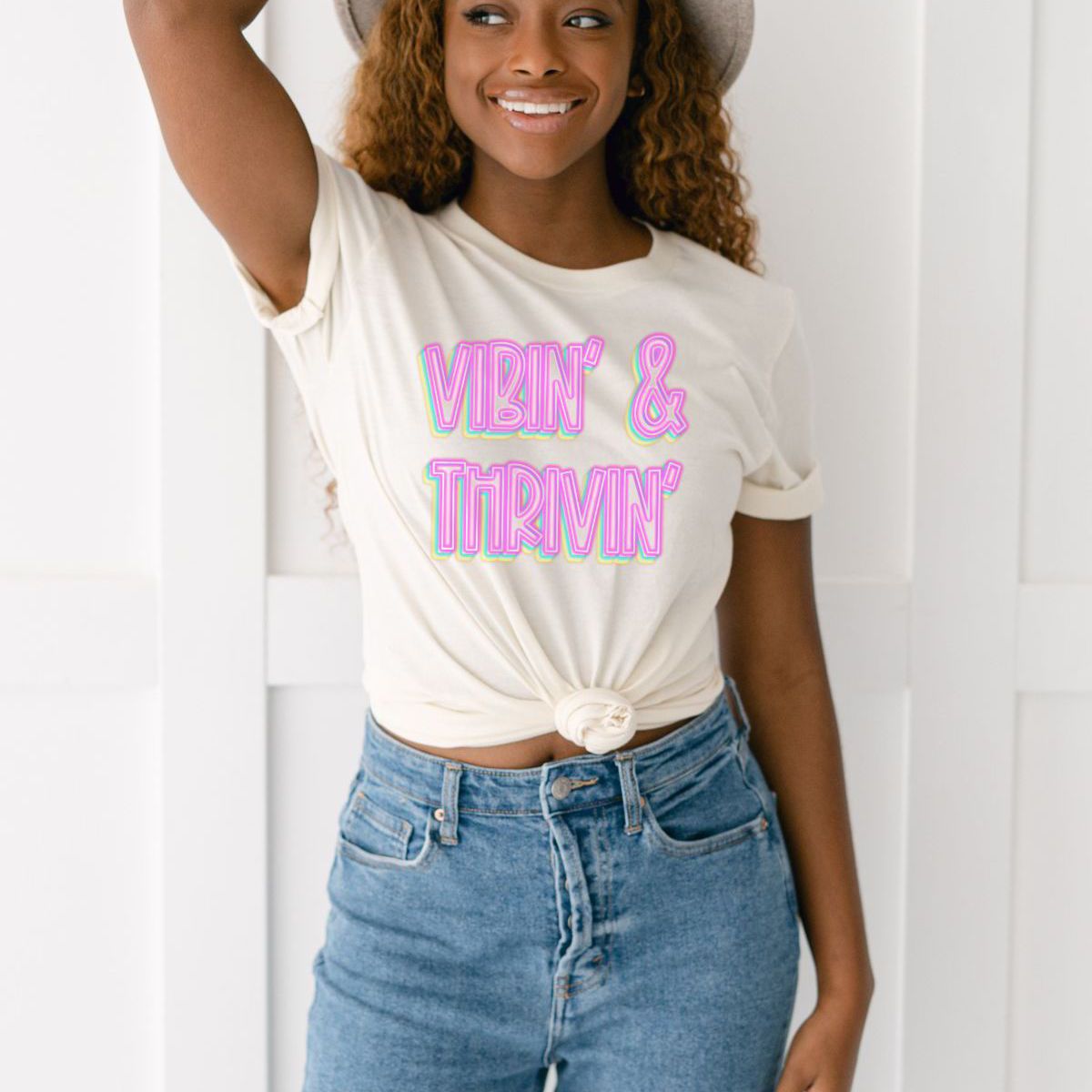 Vibin Thrivin Womens T-Shirt