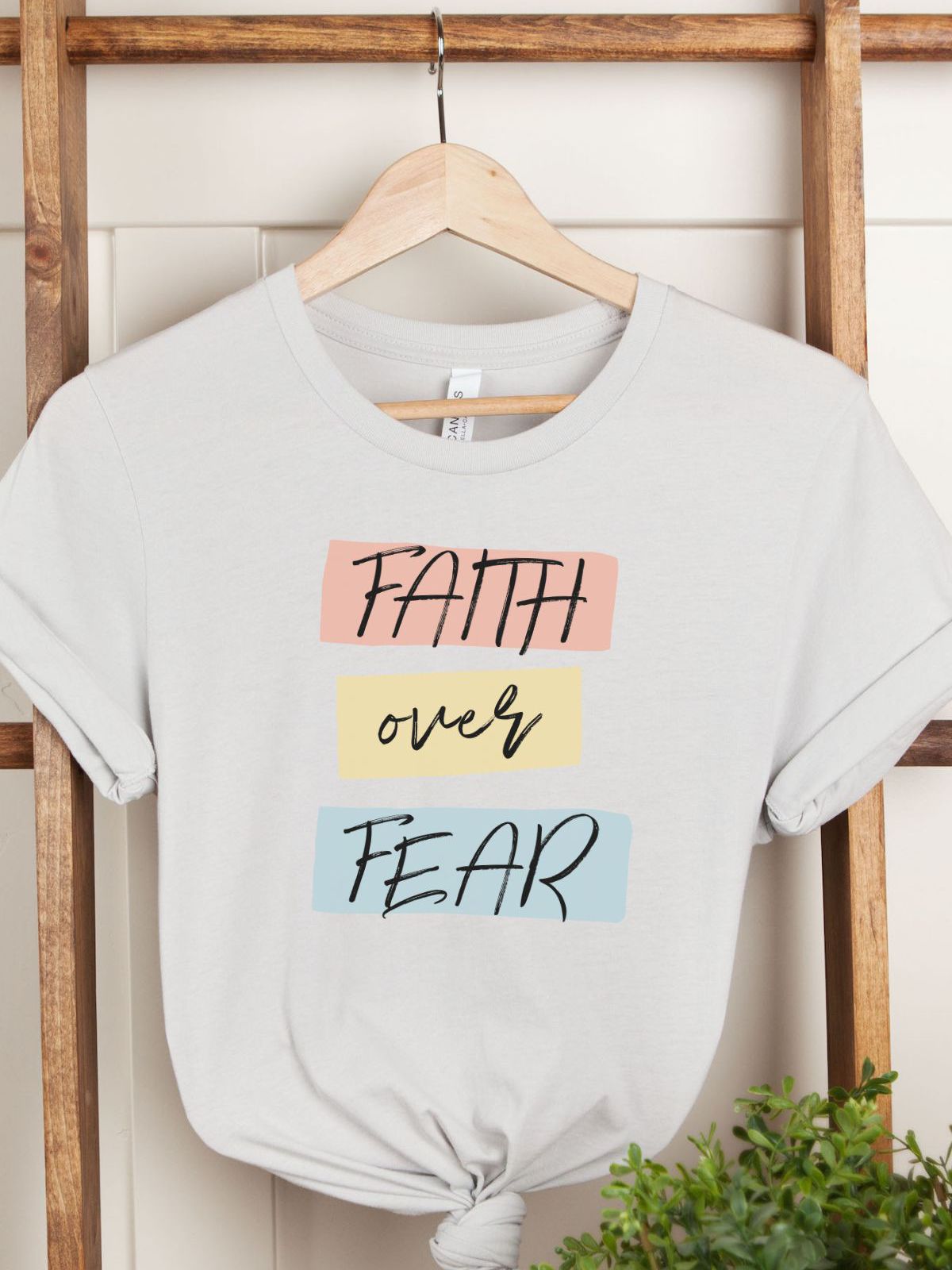 Motivational Faith Over Fear Tee
