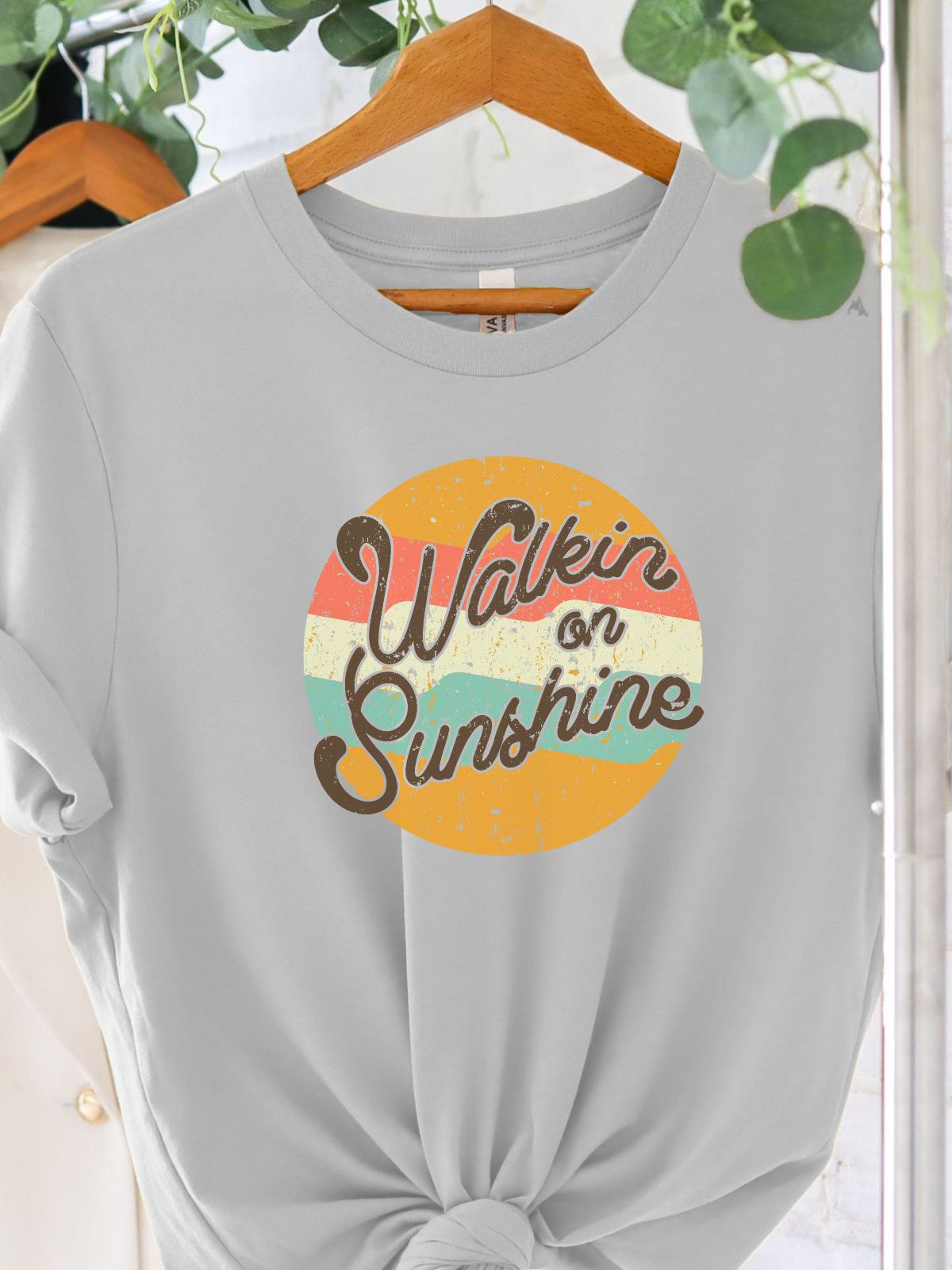 Walkin on Sunshine Womens T-Shirt Summer