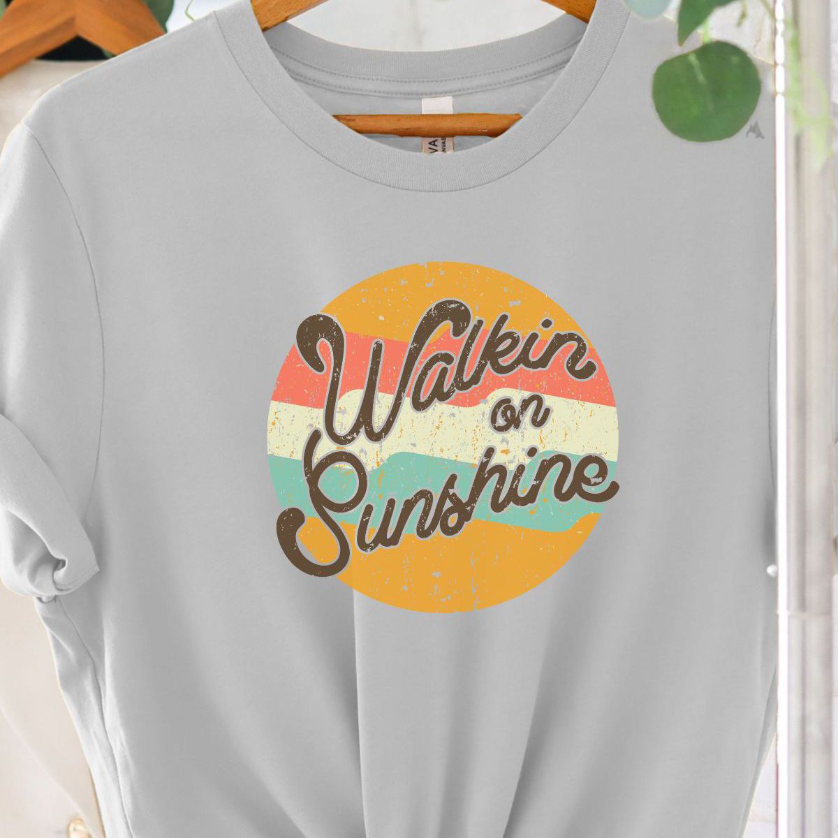 Walkin on Sunshine Womens T-Shirt Summer