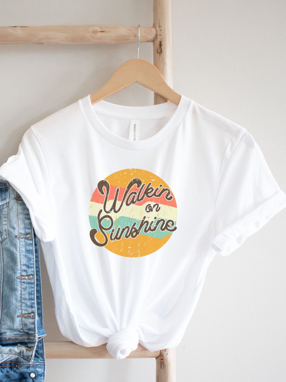 Walkin on Sunshine Womens T-Shirt Summer
