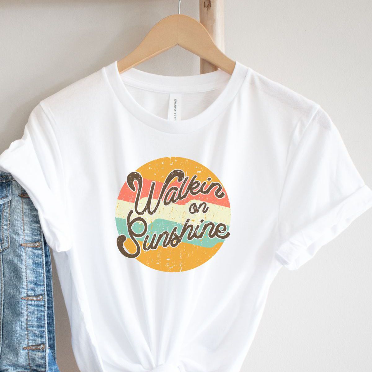 Walkin on Sunshine Womens T-Shirt Summer