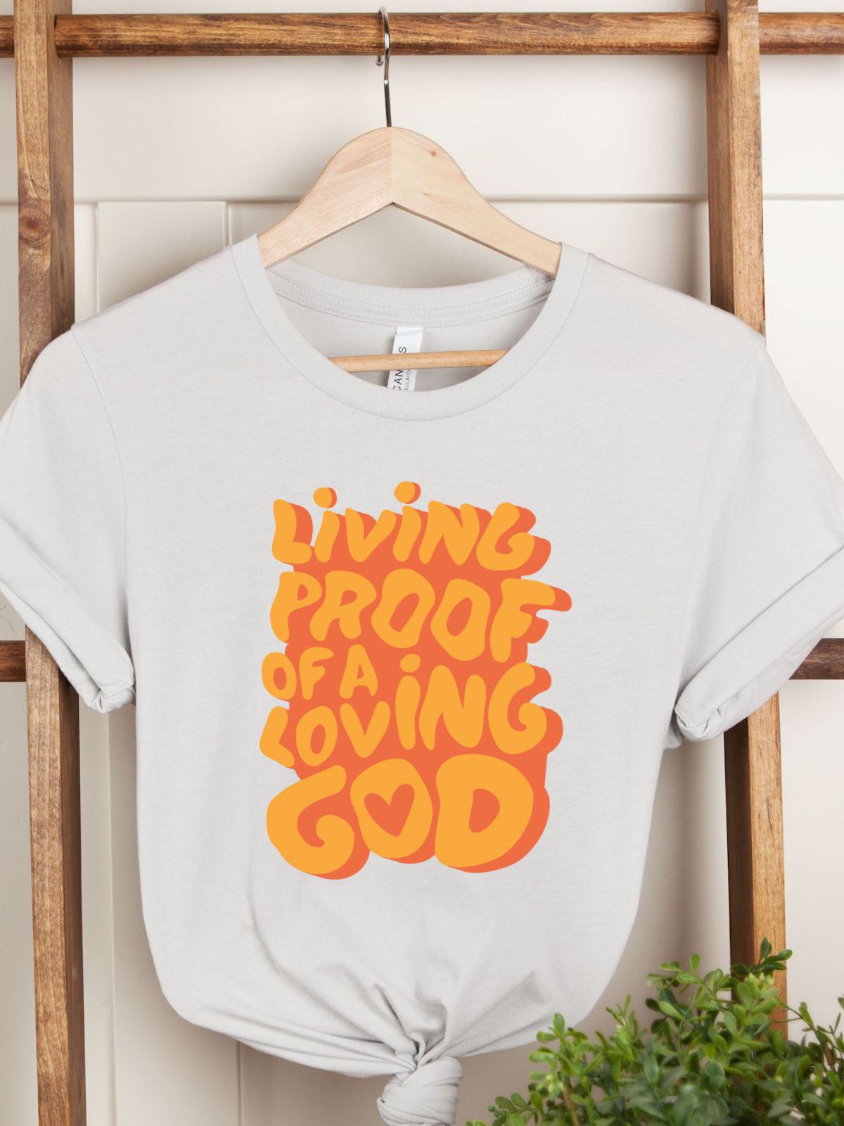 Living Proof Womens T-Shirt Faith Inspiration