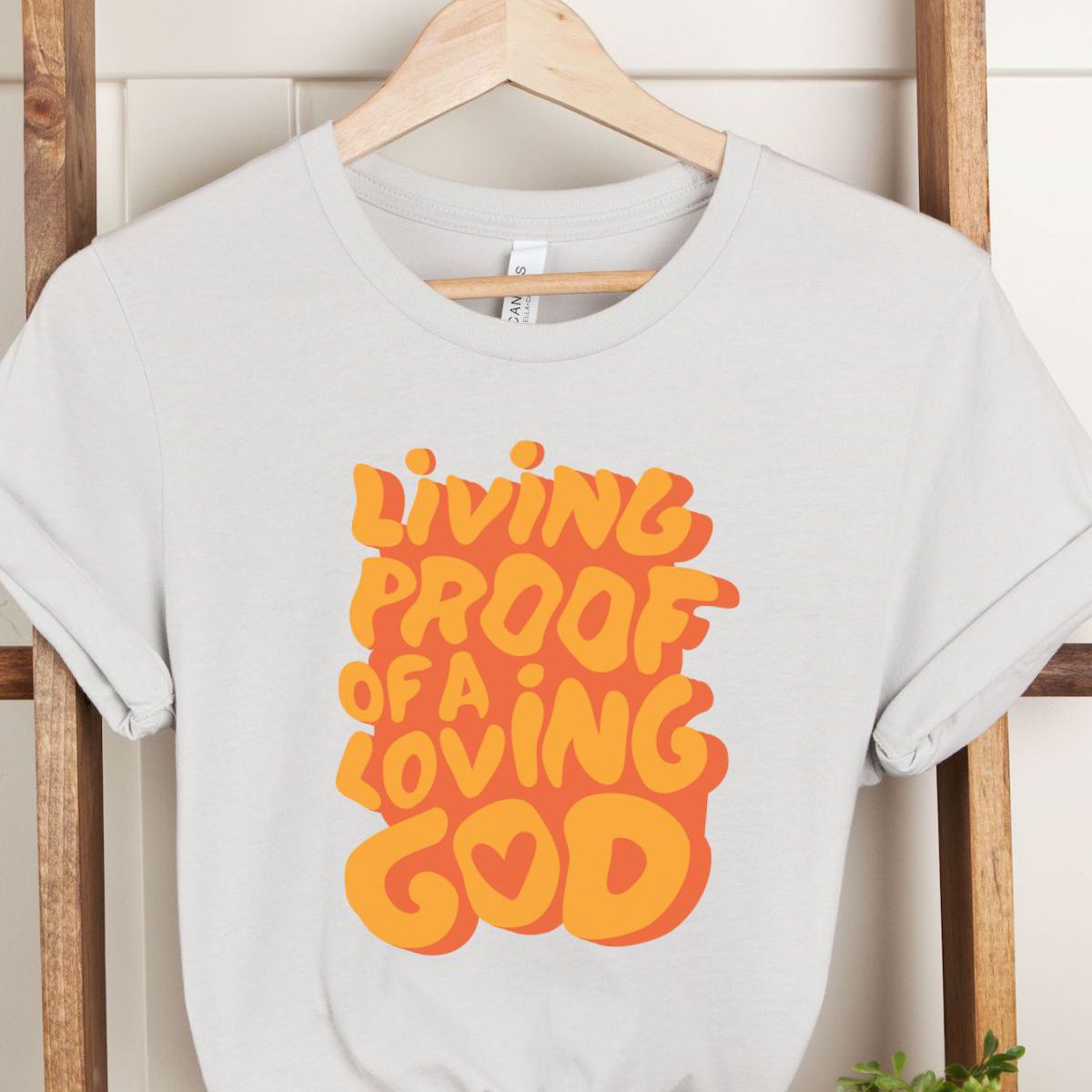 Living Proof Womens T-Shirt Faith Inspiration